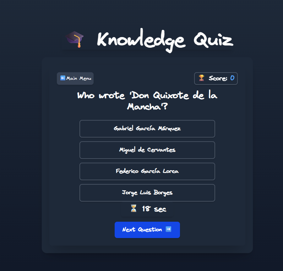 Knowledge Quiz